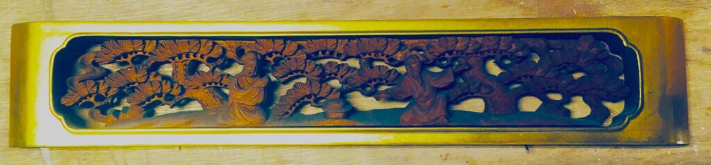 名取家位牌壇・欄間部・2025年7月・工作中